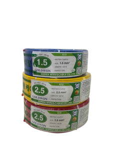 Dây điện dân dụng 1 ruột đồng, điện áp 450/750V